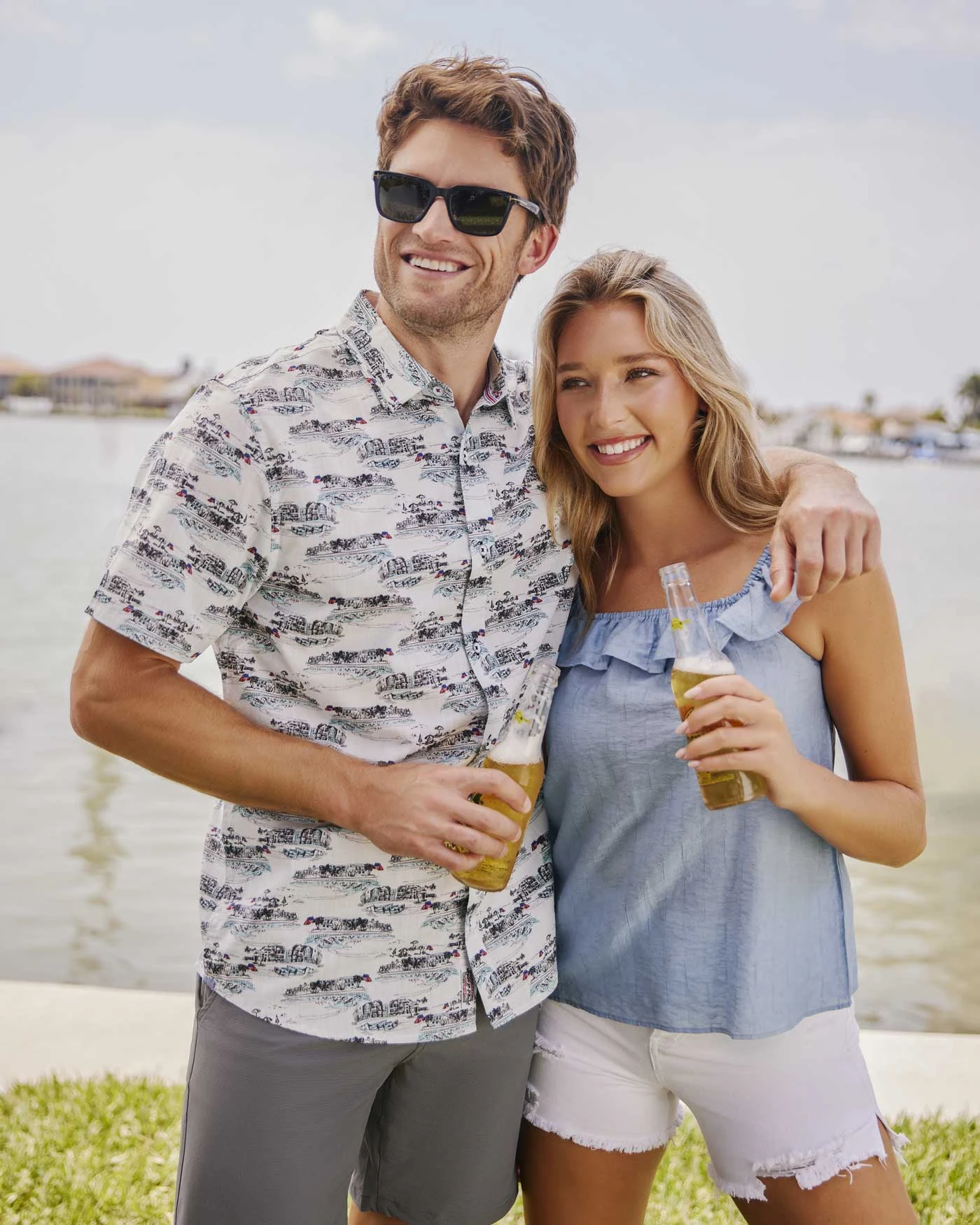 PALMDALE BEACH PRINT SHIRT (FINAL SALE) 3 PALMDALE BEACH PRINT SHIRT (FINAL SALE) - Image 3