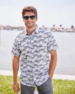 PALMDALE BEACH PRINT SHIRT (FINAL SALE)