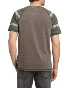 LANEBURG BURNOUT HENLEY (FINAL SALE) -Cheap Shirts Store COREKT1046 CAMO TEE 0014 OnFigure 1