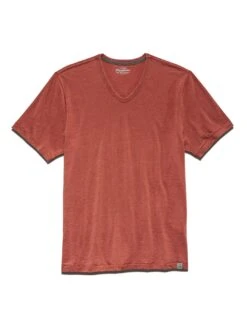 CHATHAM VINTAGE SOFT V-NECK TEE 5 CHATHAM VINTAGE SOFT V-NECK TEE -Cheap Shirts Store COREKT1231 CHATHAM SS BURNOUT V NECK RUST 003