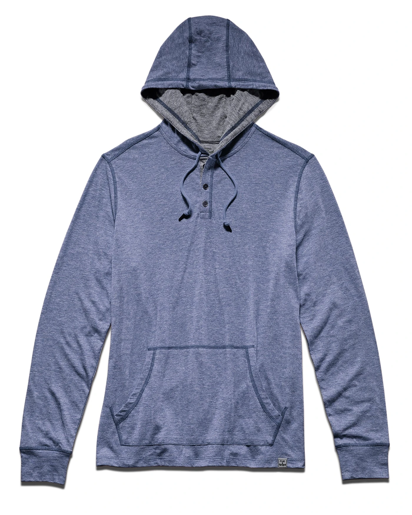 BIRMINGHAM SLUB HOODED HENLEY 2 BIRMINGHAM SLUB HOODED HENLEY - Image 2