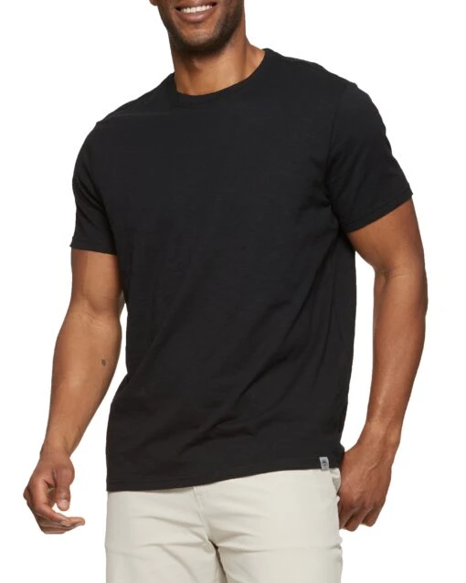 TATUM SLUB CREWNECK TEE 4 TATUM SLUB CREWNECK TEE -Cheap Shirts Store COREKT1546 TATUM SOLID SLUB CREWNECK TEE BLACK 007