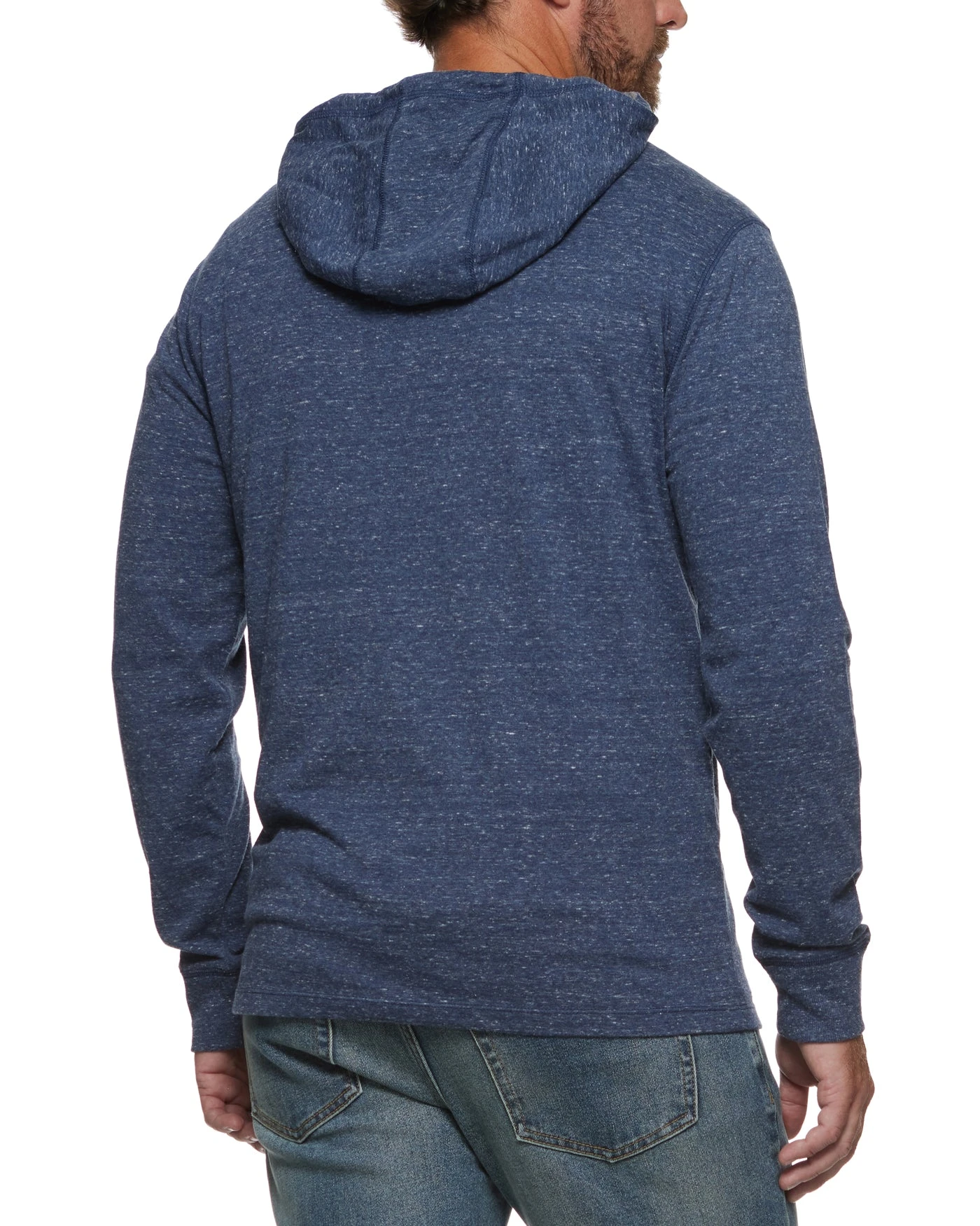 ROLLINS SNOW SLUB HOODED HENLEY 2 ROLLINS SNOW SLUB HOODED HENLEY - Image 2