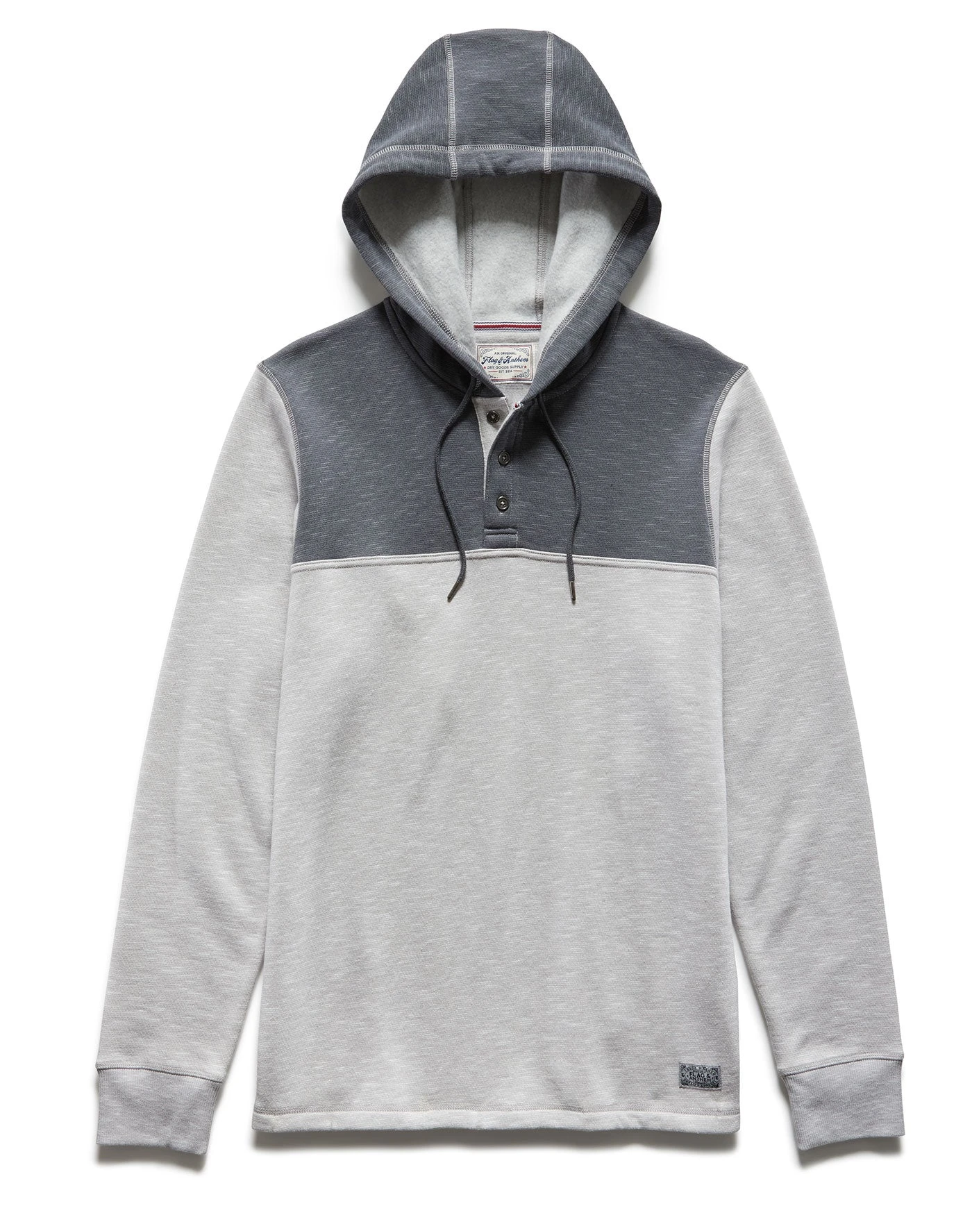 PAXVILLE COLORBLOCK FLEECE HOODED HENLEY 2 PAXVILLE COLORBLOCK FLEECE HOODED HENLEY - Image 2