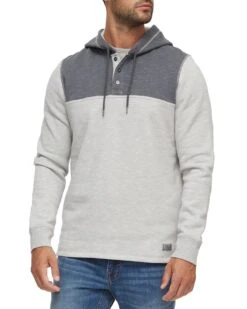 PAXVILLE COLORBLOCK FLEECE HOODED HENLEY