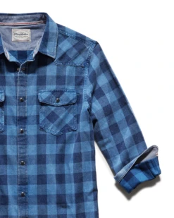 MCLENNAN WESTERN SHIRT 8 MCLENNAN WESTERN SHIRT -Cheap Shirts Store COREWS343VV MCLENNAN LS VINTAGE WASH SHIRT MEDIUM BLUE NAVY 003