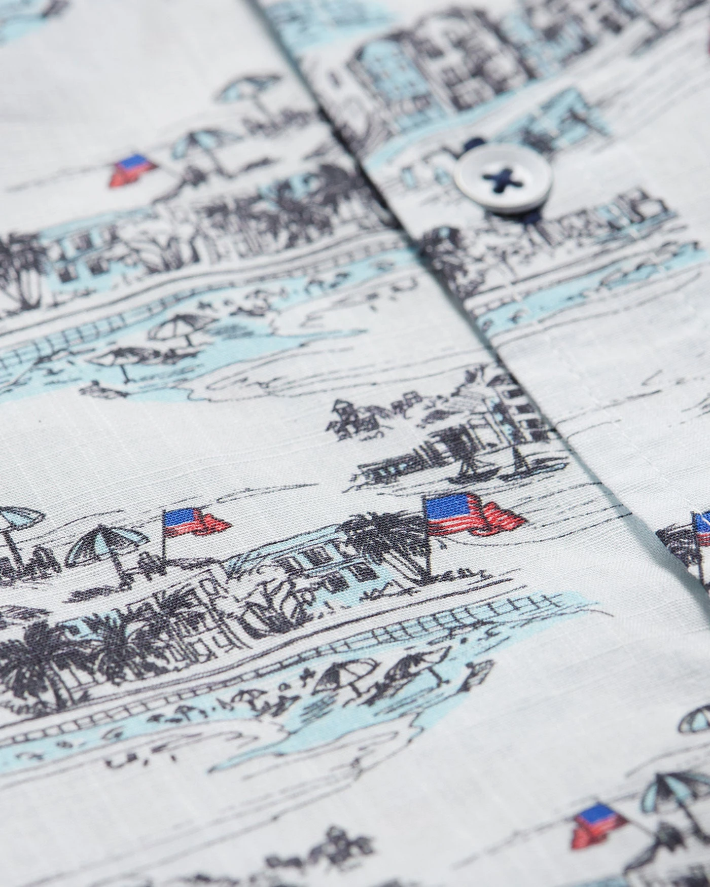 PALMDALE BEACH PRINT SHIRT (FINAL SALE) 7 PALMDALE BEACH PRINT SHIRT (FINAL SALE) - Image 7