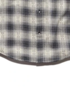 ALBEE TEXTURED SHIRT 10 ALBEE TEXTURED SHIRT -Cheap Shirts Store DS FA20WS232 ALBEE LS DOUsBLE POCKET SHIRT CREAM SLATE BLACK 006