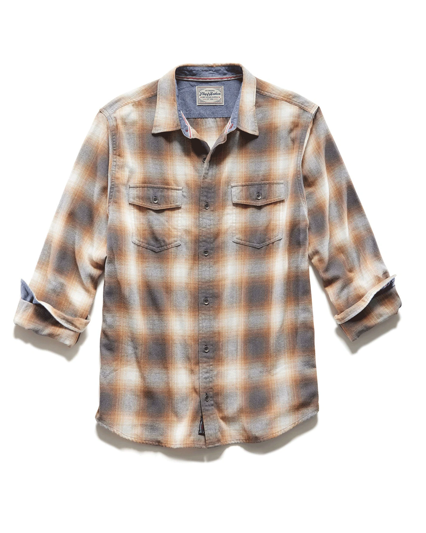 HENSON VINTAGE WASHED FLANNEL SHIRT 3 HENSON VINTAGE WASHED FLANNEL SHIRT - Image 3