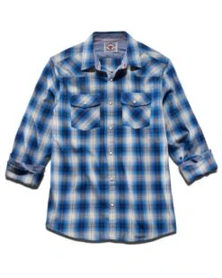 FRANKLIN VINTAGE WASHED WESTERN FLANNEL SHIRT 8 FRANKLIN VINTAGE WASHED WESTERN FLANNEL SHIRT -Cheap Shirts Store DS FA21WS177 FRANKLIN LS WESTERN SHIRT NAVY GREY WHITE 002