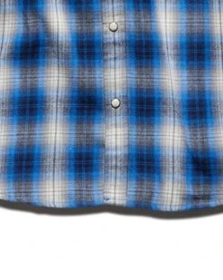 FRANKLIN VINTAGE WASHED WESTERN FLANNEL SHIRT 10 FRANKLIN VINTAGE WASHED WESTERN FLANNEL SHIRT -Cheap Shirts Store DS FA21WS177 FRANKLIN LS WESTERN SHIRT NAVY GREY WHITE 002