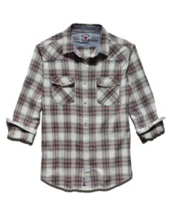 LANDRUM VINTAGE WASHED WESTERN SHIRT 16 LANDRUM VINTAGE WASHED WESTERN SHIRT -Cheap Shirts Store DS SM22WS029 LANDRUM LS VINTAGE WASH WESTERN SHIRT RED NAVY WHITE 003 1
