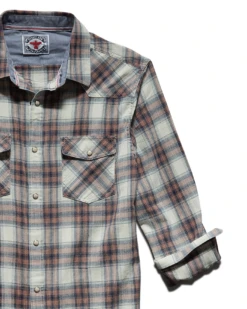 LANDRUM VINTAGE WASHED WESTERN SHIRT 18 LANDRUM VINTAGE WASHED WESTERN SHIRT -Cheap Shirts Store DS SM22WS029 LANDRUM LS VINsTAGE WASH WESTERN SHIRT RED NAVY WHITE 003 1