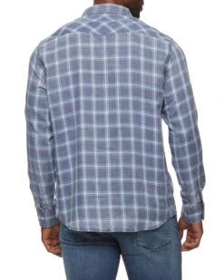 HARRISON VINTAGE SOFT WESTERN SHIRT 11 HARRISON VINTAGE SOFT WESTERN SHIRT -Cheap Shirts Store DS SM22WS731 HARRISON LS VINTAGE WASH WESTERN SHIRT NAVY AQUA 010