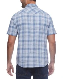 BRENTWOOD VINTAGE SOFT STRETCH WESTERN SHIRT (FINAL SALE) 7 BRENTWOOD VINTAGE SOFT STRETCH WESTERN SHIRT (FINAL SALE) -Cheap Shirts Store DS SM23WS1412 CROSSVILLE SS VINTAGE WASH WESTERN SHIRT NAVY WHITE 009