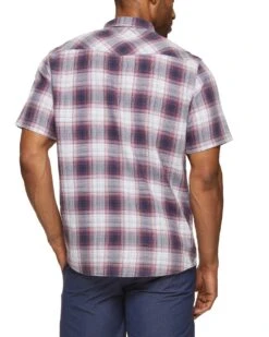 MILLPORT VINTAGE WASHED WESTERN SHIRT (FINAL SALE) 7 MILLPORT VINTAGE WASHED WESTERN SHIRT (FINAL SALE) -Cheap Shirts Store DS SM23WS1470 MILLPORT VINTAGE WASH WESTERN SHIRT NAVY RED WHITE 013