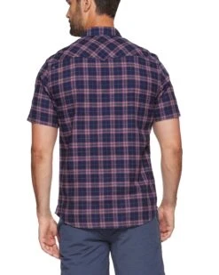 FOWLER VINTAGE WASHED SS WESTERN SHIRT 7 FOWLER VINTAGE WASHED SS WESTERN SHIRT -Cheap Shirts Store DS SM23WS1514 RED NAVY 555