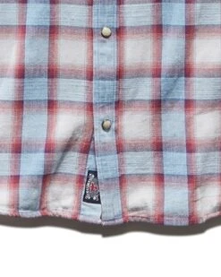 TIFTON WESTERN SHIRT 7 TIFTON WESTERN SHIRT -Cheap Shirts Store DS SP22WS072 TIFTON SS DOUBBLE POCKET WESTERN SHIRT RED WHITE BLUE 005