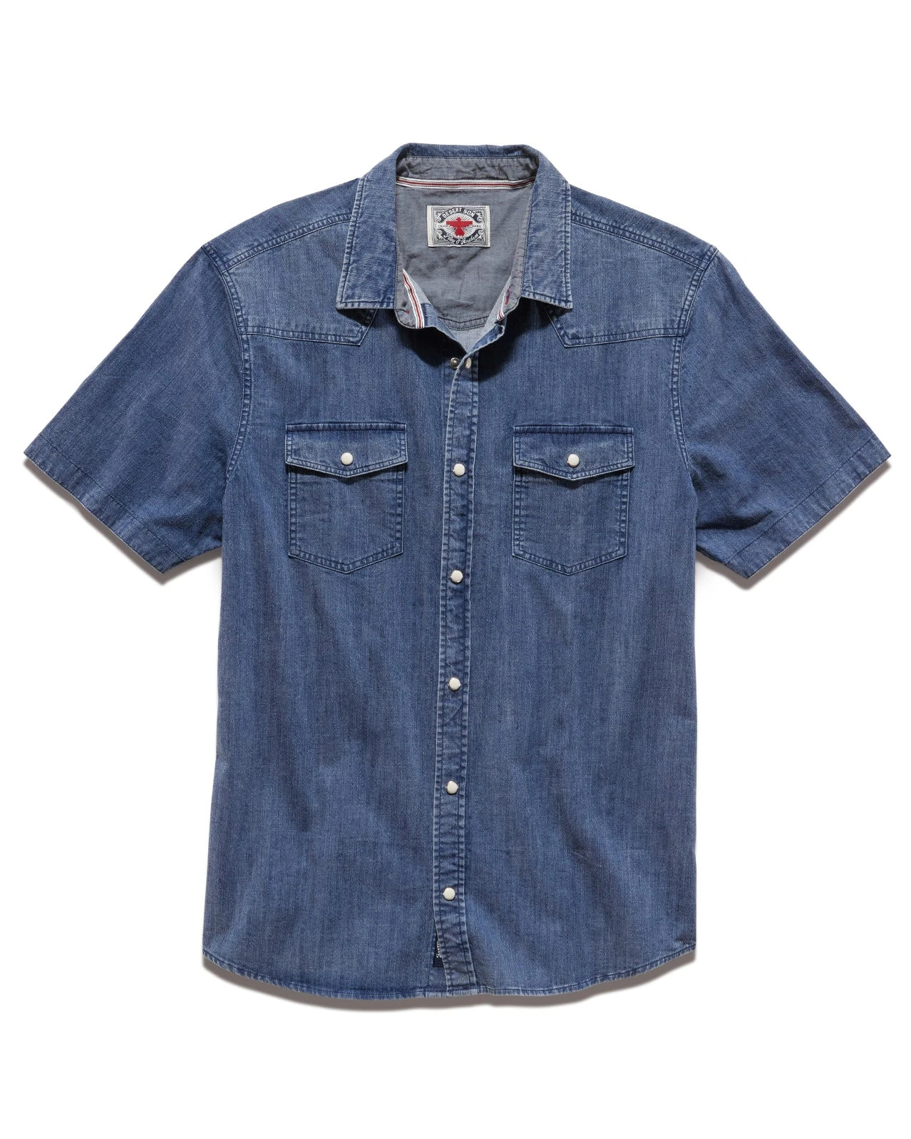 CROSSVILLE CHAMBRAY STRETCH WESTERN SHIRT (FINAL SALE) 2 CROSSVILLE CHAMBRAY STRETCH WESTERN SHIRT (FINAL SALE) - Image 2