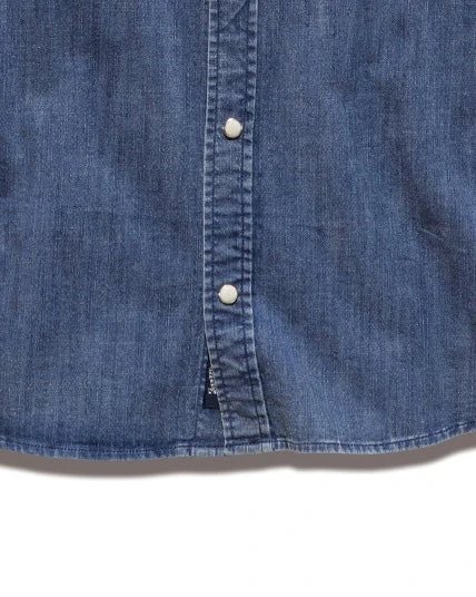 CROSSVILLE CHAMBRAY STRETCH WESTERN SHIRT (FINAL SALE) 5 CROSSVILLE CHAMBRAY STRETCH WESTERN SHIRT (FINAL SALE) - Image 5