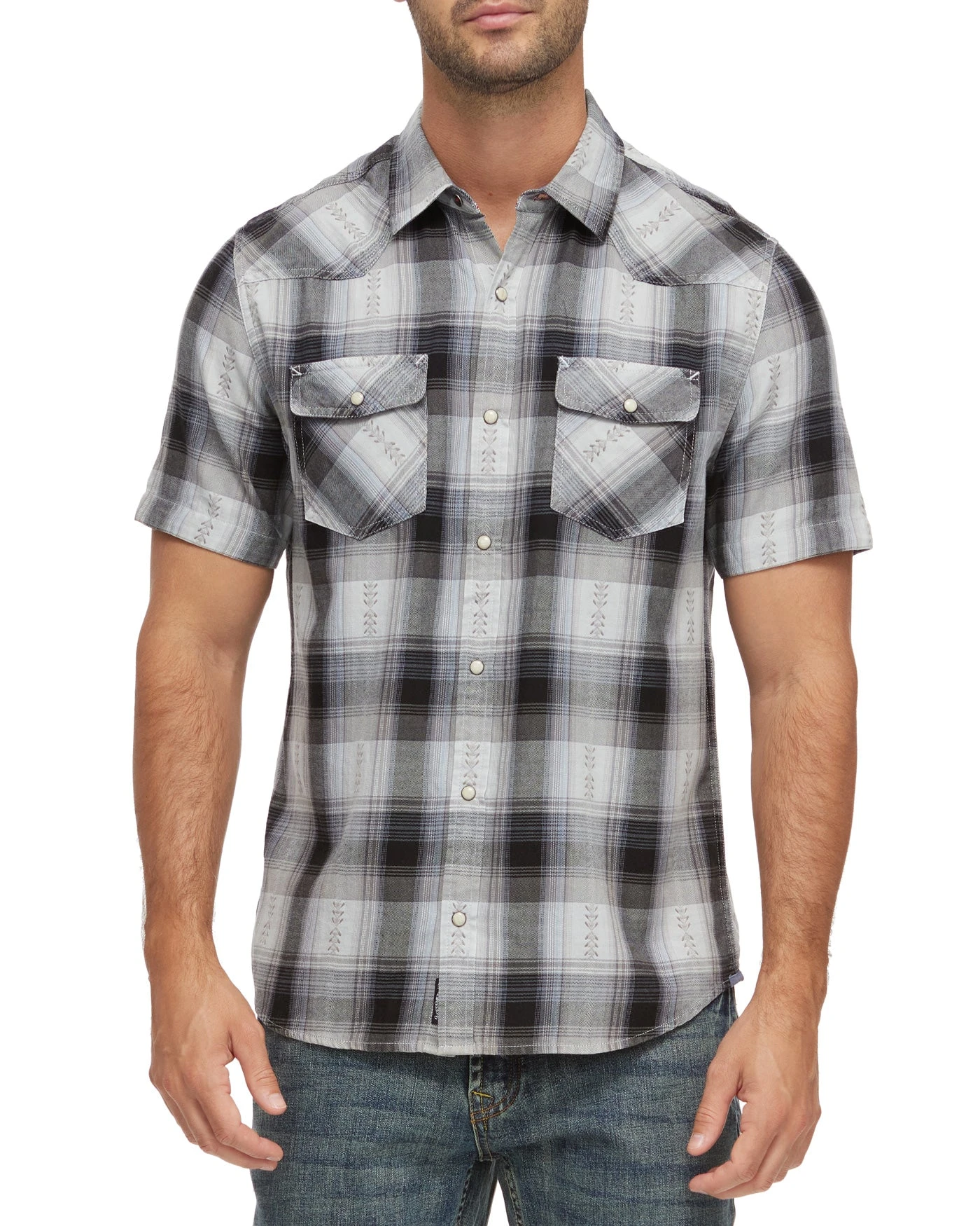 GROVETON VINTAGE WASHED SS WESTERN SHIRT (FINAL SALE) 1 GROVETON VINTAGE WASHED SS WESTERN SHIRT (FINAL SALE)