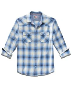 FINDLAY VINTAGE WASHED WESTERN SHIRT 8 FINDLAY VINTAGE WASHED WESTERN SHIRT -Cheap Shirts Store DS SP23WS1164 FINDLAY LS VINTAGE WASH WESTERN SHIRT BLUE BLACK WHITE 041