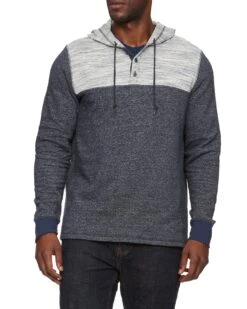 BERWYN FLEECE HOODED HENLEY