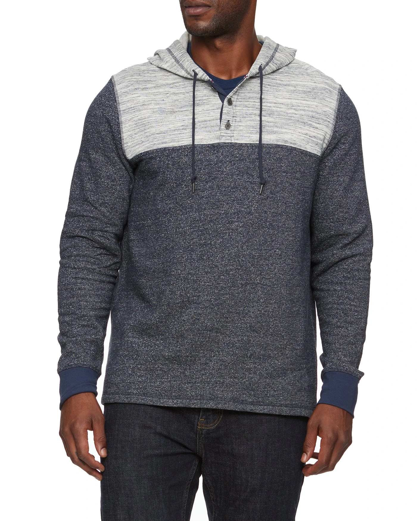 BERWYN FLEECE HOODED HENLEY 1 BERWYN FLEECE HOODED HENLEY