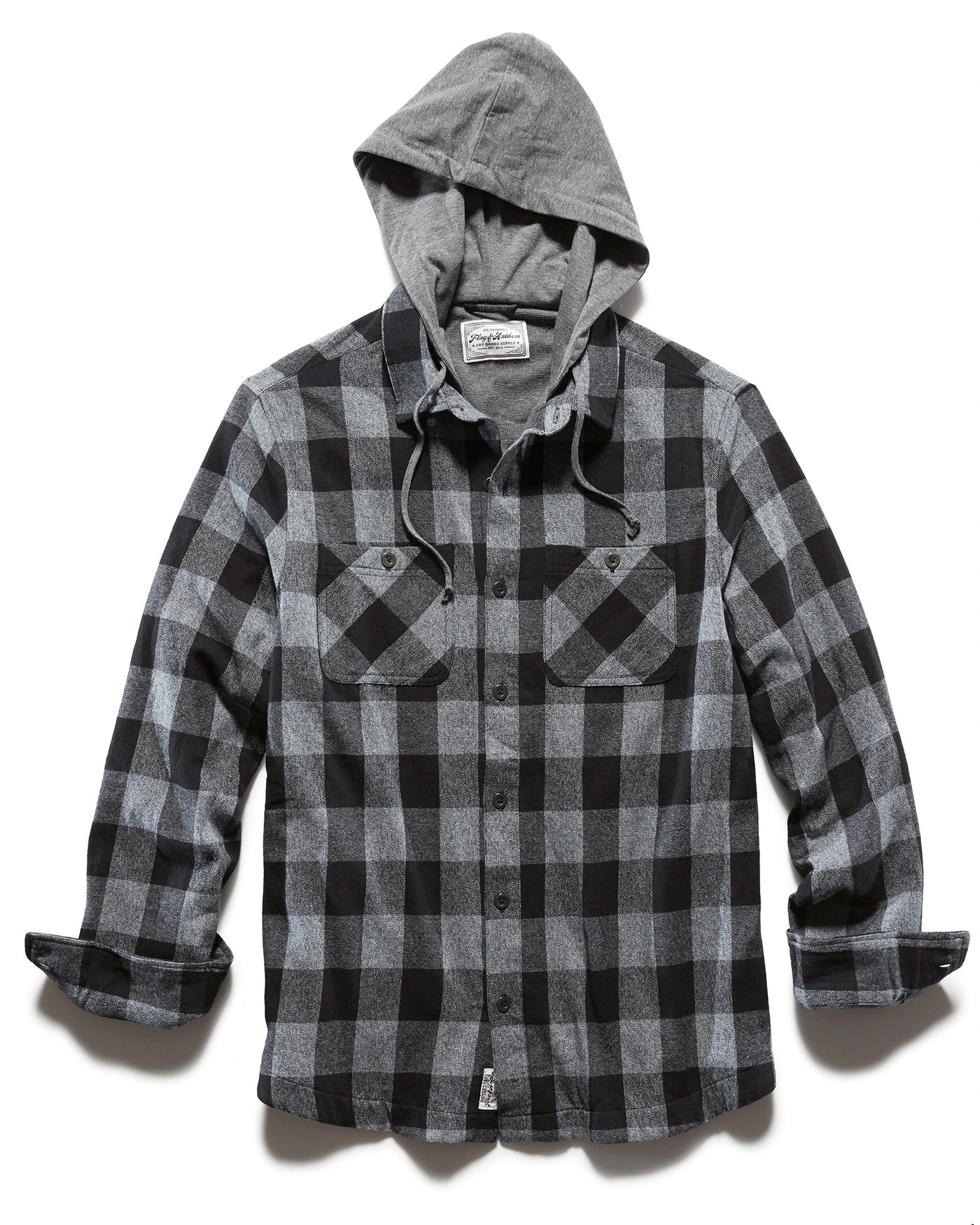 HARRELLS HOODED SHIRT JACKET 2 HARRELLS HOODED SHIRT JACKET - Image 2