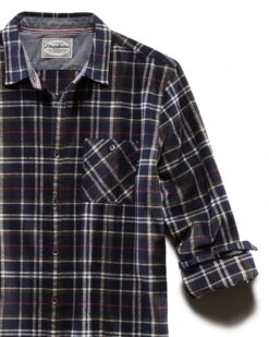 ROSHOLT FLANNEL SHIRT 11 ROSHOLT FLANNEL SHIRT -Cheap Shirts Store FA20WS092 ROSHOLT LS SINGLE sPOCKET SHIRT DARK NAVY 013