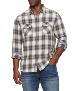 ALMA VINTAGE WASHED FLANNEL SHIRT