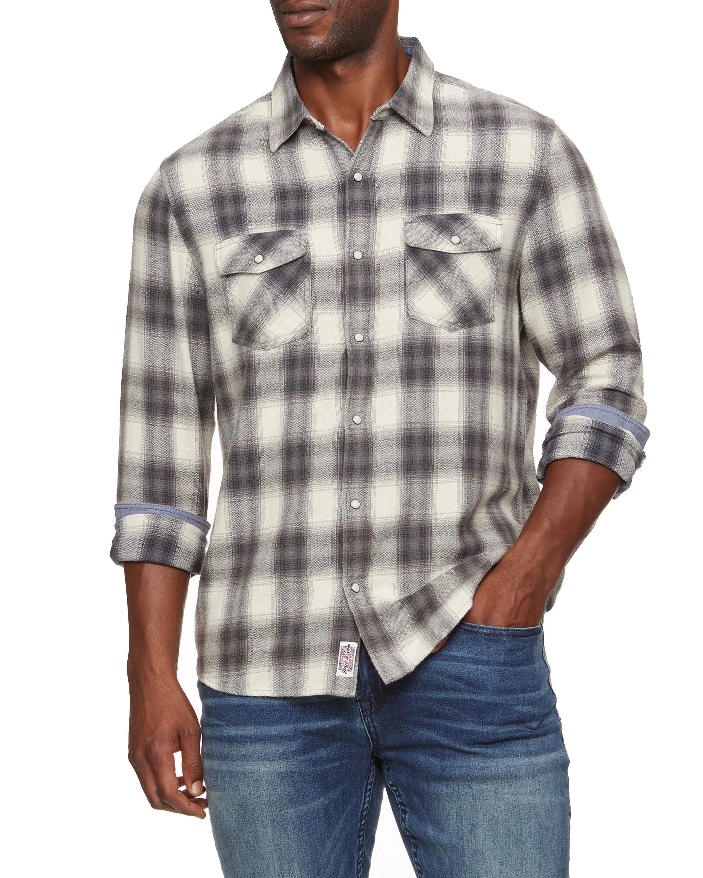 ALMA VINTAGE WASHED FLANNEL SHIRT 1 ALMA VINTAGE WASHED FLANNEL SHIRT