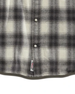ALMA VINTAGE WASHED FLANNEL SHIRT 15 ALMA VINTAGE WASHED FLANNEL SHIRT -Cheap Shirts Store FA21WS046V ALMA LS VINTAGE WAzSH WESTERN FLANNEL SHIRT CREAM CHARCOAL 011