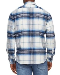 DEMAREST FLANNEL SHIRT 11 DEMAREST FLANNEL SHIRT -Cheap Shirts Store FA21WS057 DEMAREST NVYWHT 004