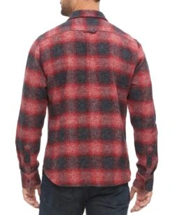 WHEATLAND FLANNEL SHIRT -Cheap Shirts Store FA21WS180 RED BLACK CHARCOAL 007
