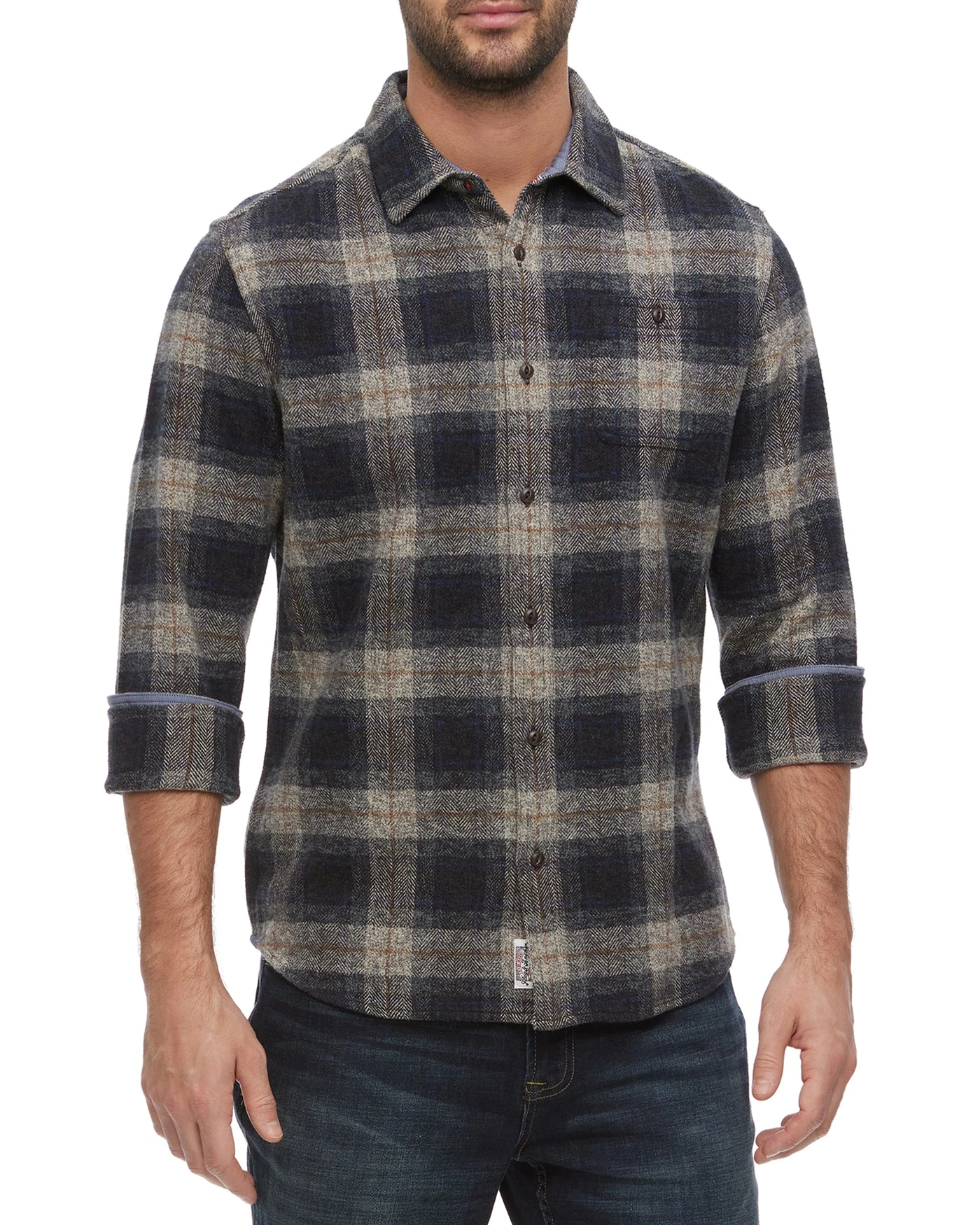 LINDEN HERRINGBONE FLANNEL SHIRT 1 LINDEN HERRINGBONE FLANNEL SHIRT