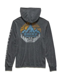 ROCKY MOUNTAINS SUNRISE HOODIE -Cheap Shirts Store FA22KT1601 CHARHEATHER 006