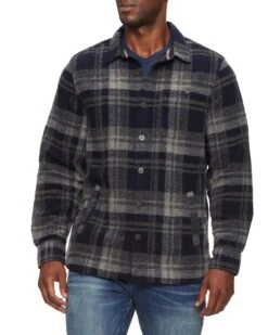 NEWBERG SHIRT JACKET 16 NEWBERG SHIRT JACKET -Cheap Shirts Store FA22OW844 NEWBERG SINGLE POCKET SHIRT JACKET NAVY CHARCOAL 012