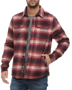 KALIDA FLEECE-LINED SHIRT JACKET 11 KALIDA FLEECE-LINED SHIRT JACKET -Cheap Shirts Store FA22OW870 RED BLACK WHITE 010