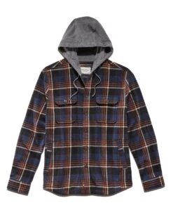 SUMMIT HOODED SHIRT JACKET 8 SUMMIT HOODED SHIRT JACKET -Cheap Shirts Store FA22OW882 SUMMIT HOODED SHIRT JACKET NAVY RUST 015