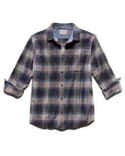 LINDEN HERRINGBONE FLANNEL SHIRT 7 LINDEN HERRINGBONE FLANNEL SHIRT -Cheap Shirts Store FA22WS213 LINDEN LS HERRINGBONE FLANNEL SHIRT NAVY GREY 007