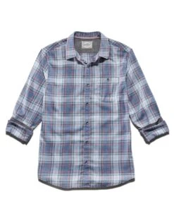 WESTLEY VINTAGE SOFT SHIRT -Cheap Shirts Store FA22WS878 WESTLEY LS VINTAGE WASH SHIRT NAVY LIGHT BLUE CORAL 003