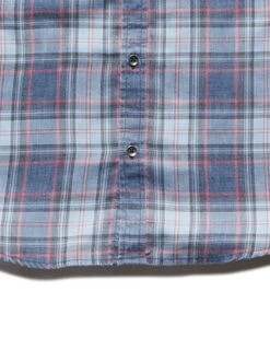 WESTLEY VINTAGE SOFT SHIRT -Cheap Shirts Store FA22WS878 WESdTLEY LS VINTAGE WASH SHIRT NAVY LIGHT BLUE CORAL 003