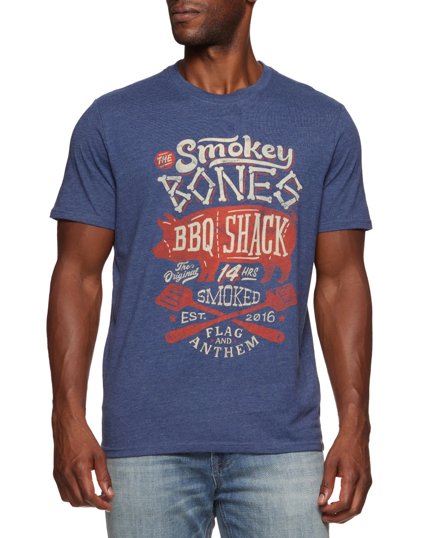 SMOKEY BONES BBQ SHACK TEE 1 SMOKEY BONES BBQ SHACK TEE