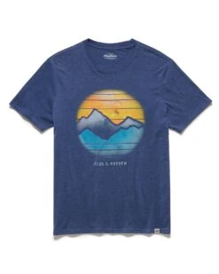 HAZY MOUNTAINS TEE 6 HAZY MOUNTAINS TEE -Cheap Shirts Store FA23SS1223 HAZY MOUNTAINS SS TEE NAVY HEATHER 003