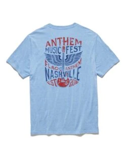ANTHEM MUSIC FEST TEE 6 ANTHEM MUSIC FEST TEE -Cheap Shirts Store FA23SS1225 ANTHEM MUSIC FEST SS TEE LIGHT BLUE HEATHER 007