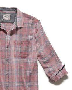 PAXTON VINTAGE SOFT SHIRT 13 PAXTON VINTAGE SOFT SHIRT -Cheap Shirts Store FA23WS1525 PAXTTON LS VINTAGE SOFT SINGLE POCKET SHIRT RED BLACK 005