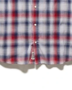 NASH SLUB WESTERN SHIRT 9 NASH SLUB WESTERN SHIRT -Cheap Shirts Store FA23WS1566V NASH LS WESSTERN SHIRT RED WHITE NAVY 009 1