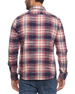 PATTERSON STRETCH FLANNEL SHIRT 11 PATTERSON STRETCH FLANNEL SHIRT -Cheap Shirts Store FA23WS1632 LINTON LS DOUBLE POCKET FLANNEL SHIRT NAVY RED WHITE 161 1