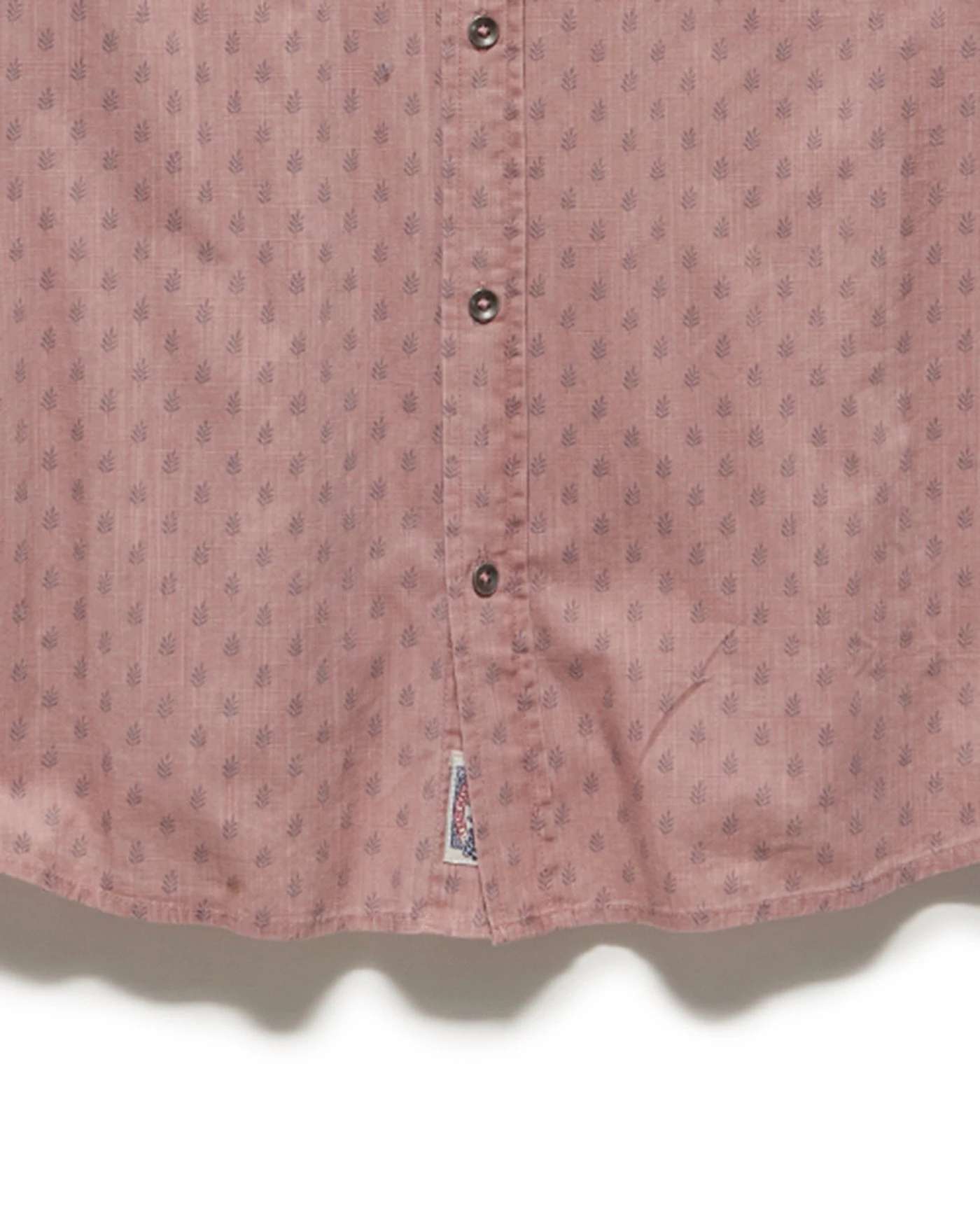 ALFRED LEAF PRINT VINTAGE WASHED SHIRT 5 ALFRED LEAF PRINT VINTAGE WASHED SHIRT - Image 5